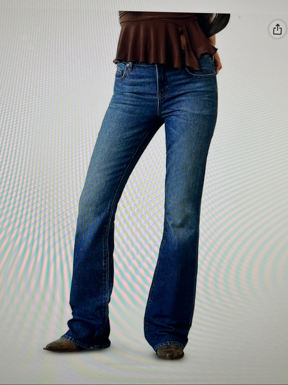 PAC SUN Jade Jeans New W/ Tags low Rise Bootcut Jeans color wash Jamie SZ.24